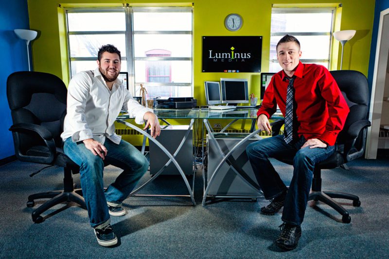 Luminus founders Tim Bouchard & Mike LaDuca | Luminus Media 2011