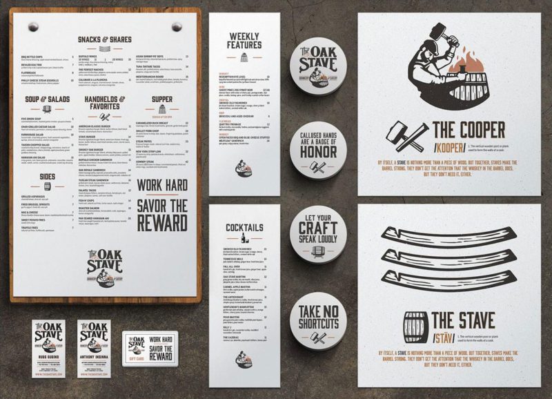The Oak Stave Restaurant Branding Case Study | Restaurant Logo Design | Restaurant Web Design