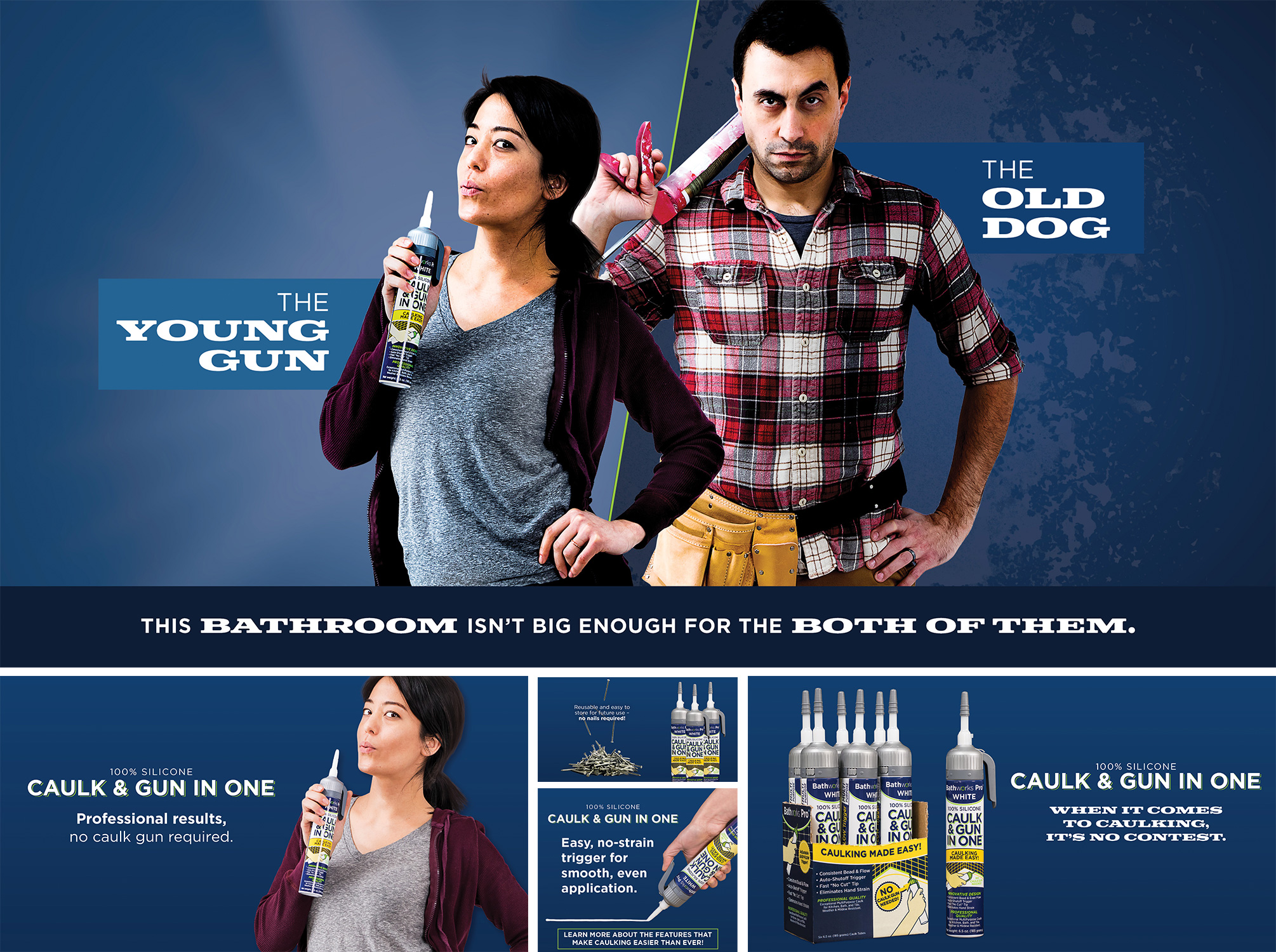 Building Materials Digital Marketing Campaign | Building Materials Marketing | Caulk & Gun In One Digital Campaign | Social Media Advertising