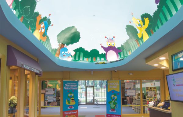 Doodle Bugs Childcare Center Foyer Mural Designs | Childcare Graphic Design | Childcare Branding