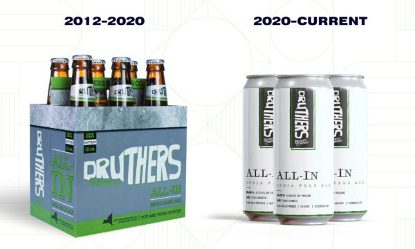 Druthers Beer Can Design Before & After | Beer Label Design | Brewery Packaging Design