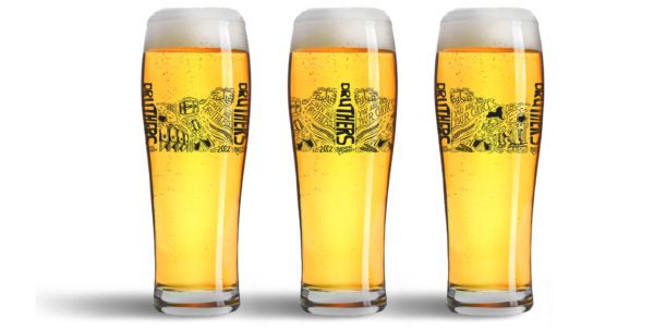 Druthers Brewery Glass Design Tall | Brewery Graphic Design | Brewery Branding