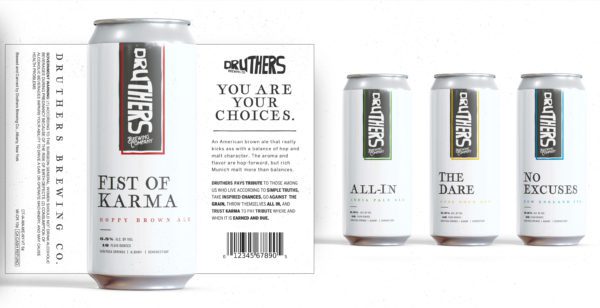 Druthers Brewery Brand Identity Beer Can Design | Brewery Branding | Brewery Design