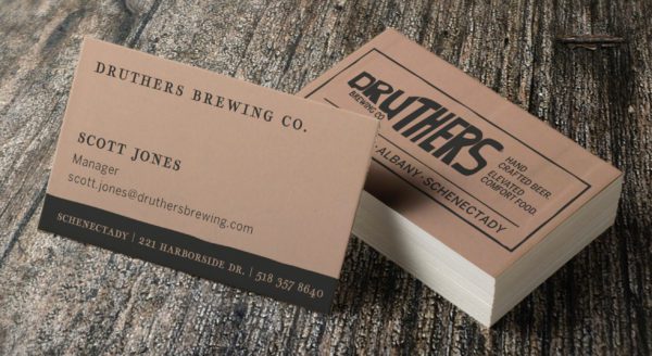 Druthers Brewery Brand Identity Business Card Design | Brewery Branding | Brewery Design