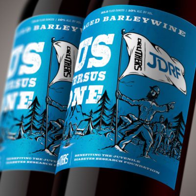 Druthers PDRF Beer Bottle Design | Beer Label Design | Brewery Graphic Design