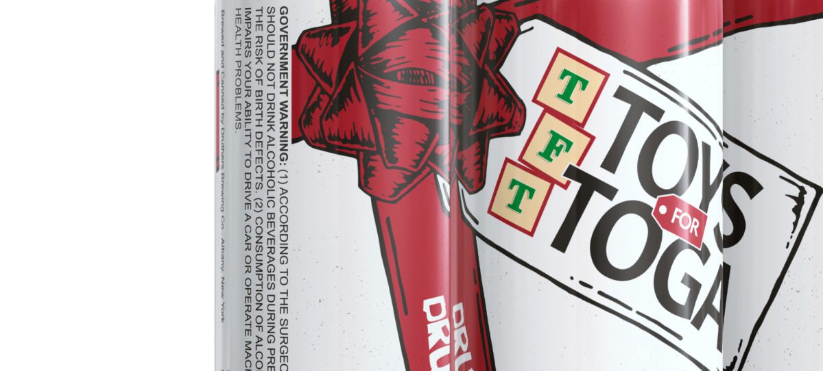 Druthers Toys For Toga Beer Can Design | Beer Label Design | Brewery Packaging Design