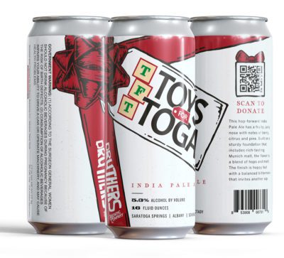 Druthers Toys For Toga Beer Can Design | Beer Label Design | Brewery Packaging Design