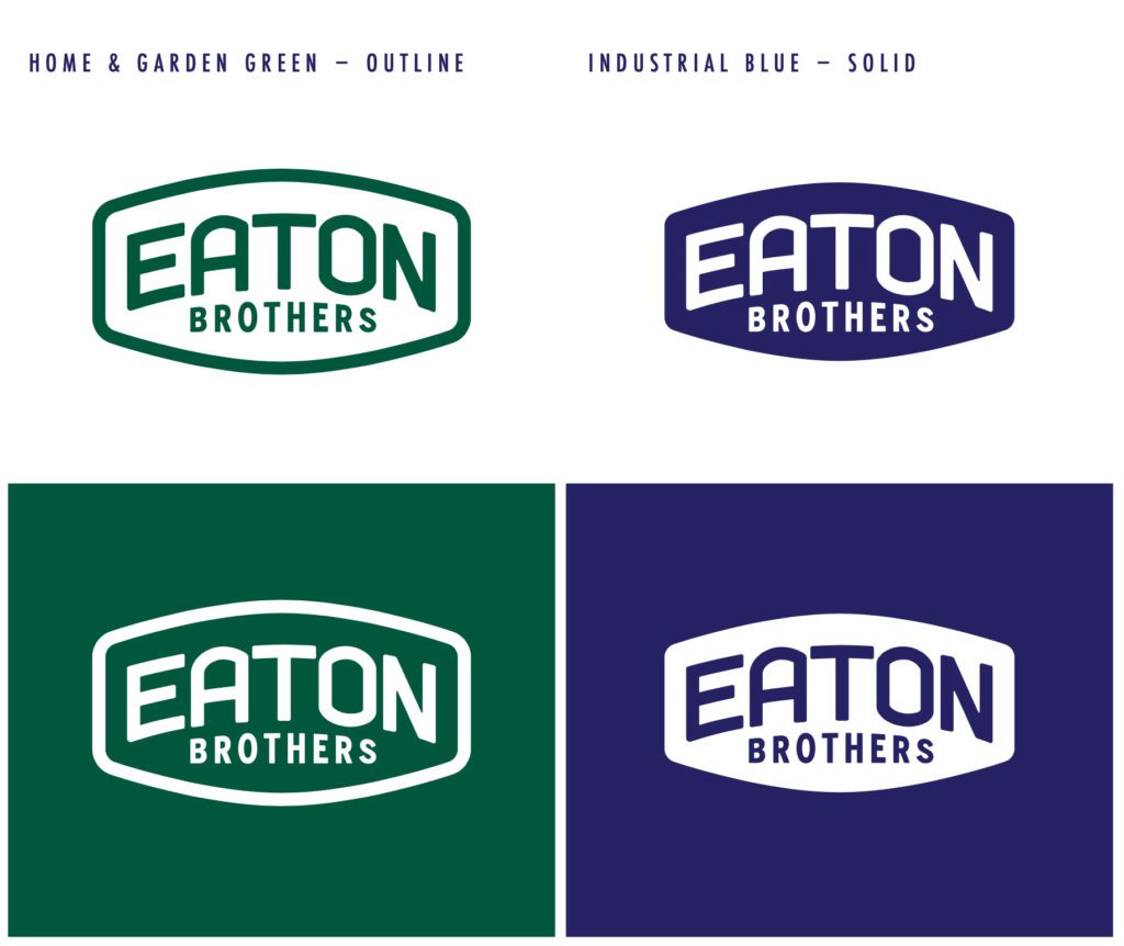Eaton Brothers Brand Identity Logo Design | Retail Branding