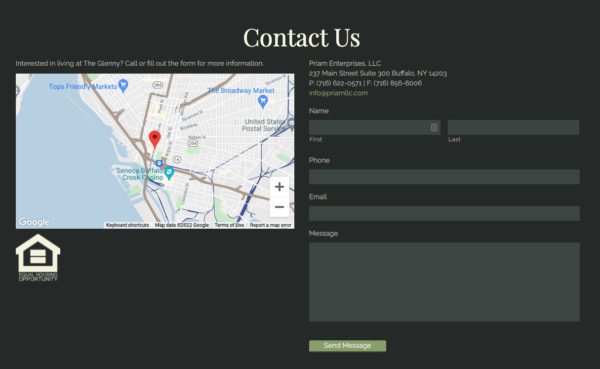 The Glenny Website Contact Module | Real Estate Web Design