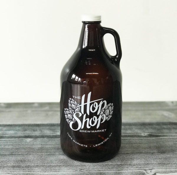 The Hop Shop Brew Market Growler Design | Retail Logo Design | Beer Shop Logo Design | Branding