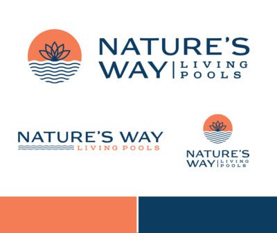 Nature's Way Living Pools Brand Identity Design | Home Services Branding