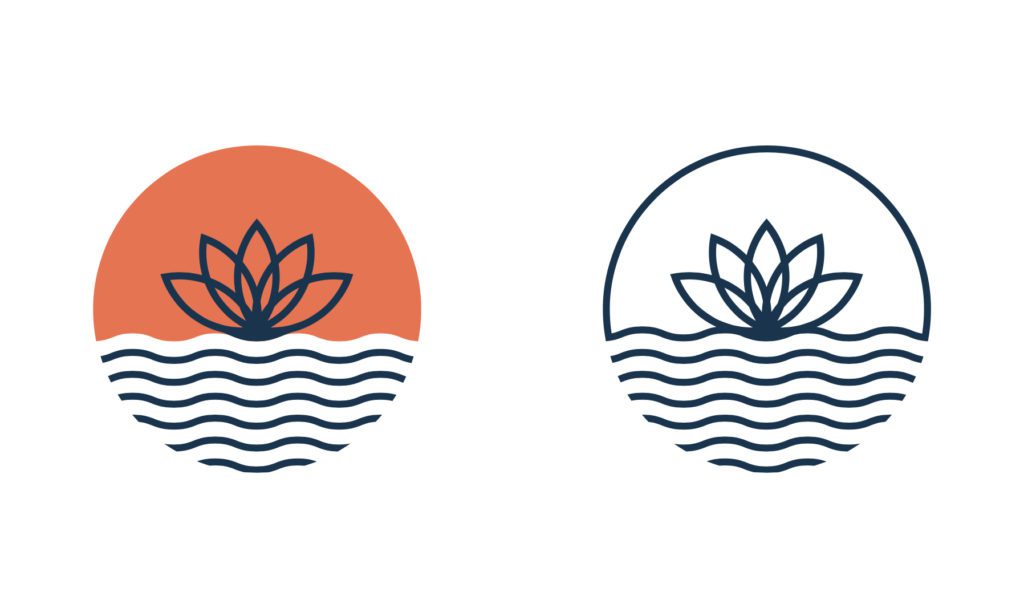 Nature's Way Living Pools Brand Identity Icon Design | Home Services Branding