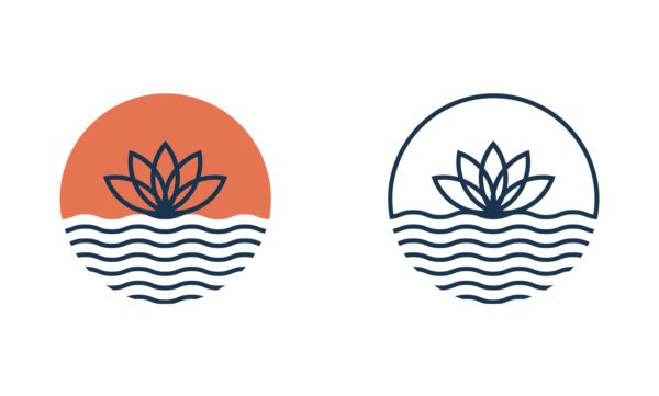 Nature's Way Living Pools Brand Identity Icon Design | Home Services Branding