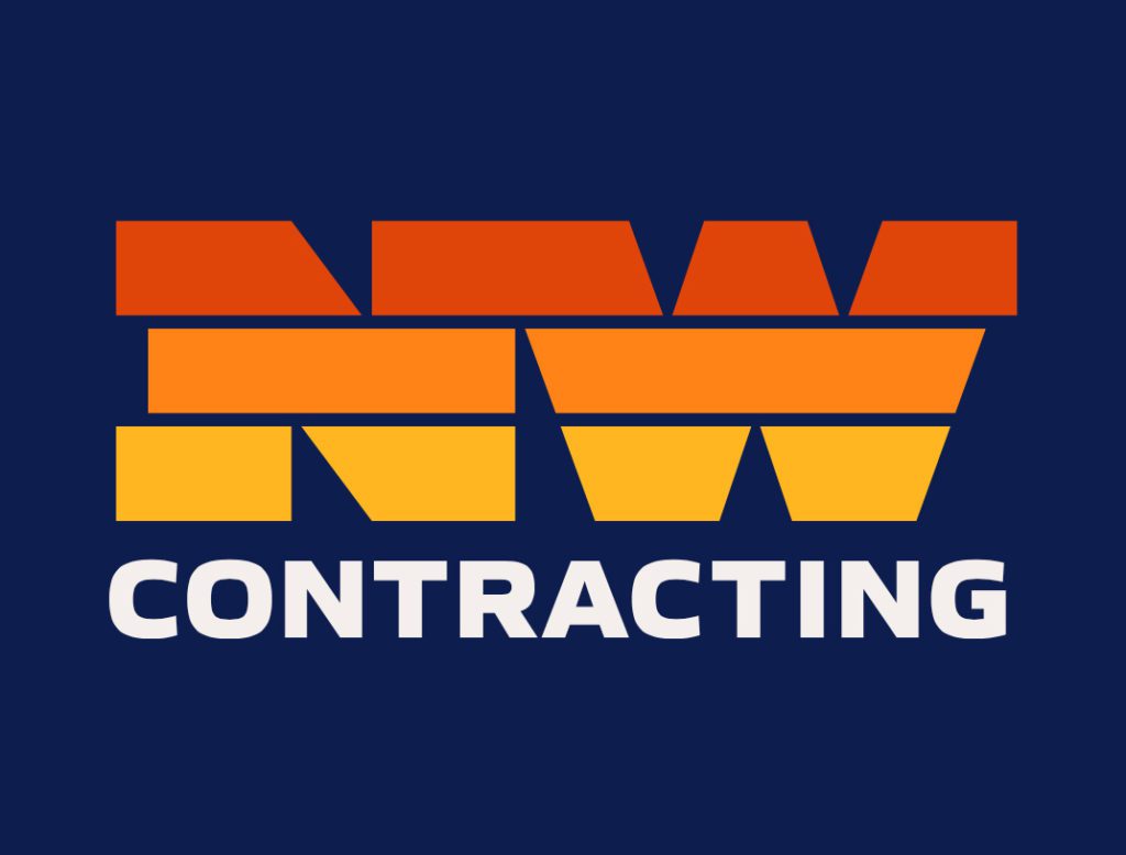 NW Contracting Brand Identity Logo Design | Construction Branding