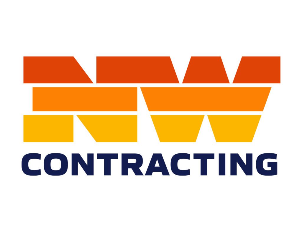 NW Contracting Logo Design Alternate | Construction Logo Design | Construction Branding