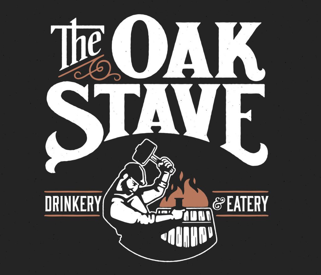 The Oak Stave Restaurant Logo Design Alternate | Restaurant Branding