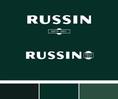 Russin Brand Identity Design | Building Materials Branding | Brand Design