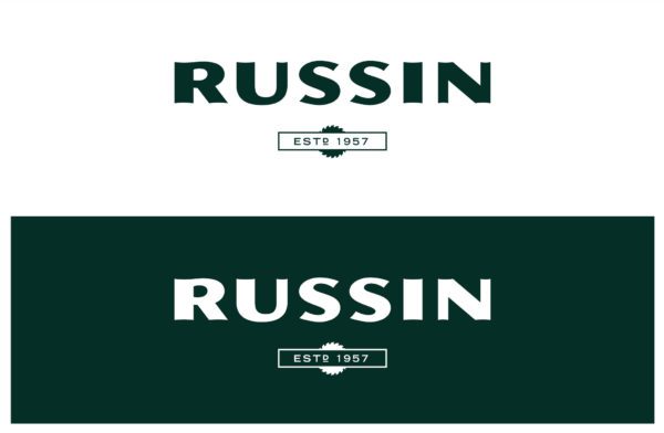 Russin Brand Identity Logo Design | Building Materials Branding | Brand Design