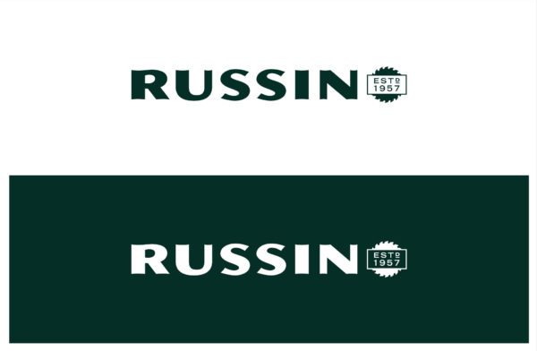 Russin Brand Identity Alternate Logo Design | Building Materials Branding | Brand Design