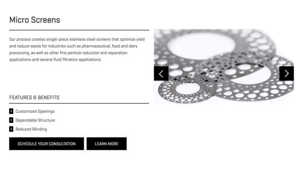 Switzer Website Capability Module | Manufacturing Web Design