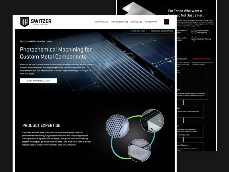 Switzer Website Design | Manufacturing Web Design
