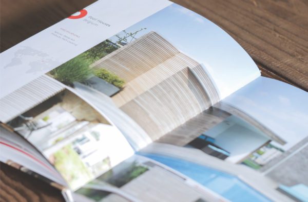 Thermory USA Photo Book Layout Design | Building Materials Graphic Design