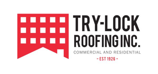 Try-Lock Roofing Logo Design Alternate | Home Services Logo Design | Roofing Company Branding