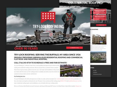 Try-Lock Roofing Website Design | Roofing Web Design