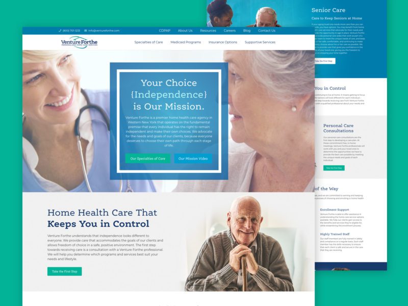 Venture Forthe Website | Healthcare Web Design