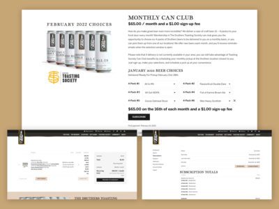 Druthers Brewing Co Can Club System | Brewery Can Subscription | Brewery Website
