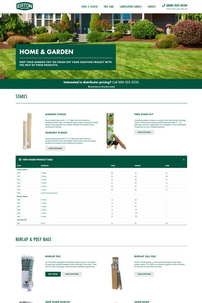 Eaton Brothers Retail Website | Retail Product Website | Retail Brand