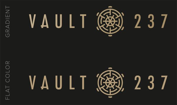 Vault @ 237 Alternate Logo Design | Restaurant Branding | Restaurant Logo Design