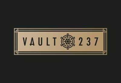 Vault @ 237 Restaurant Logo Design | Restaurant Branding