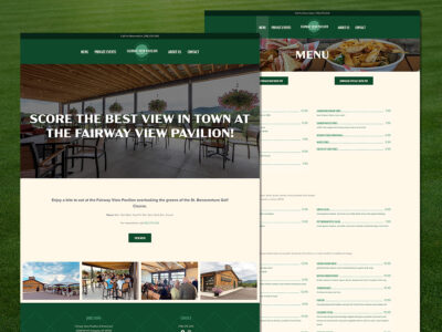 Fairway View Pavilion Restaurant Website Project | Web Design