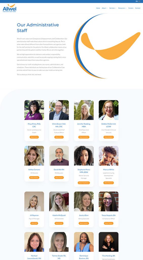 Allwel WNY Home Care Website | Health Care Marketing | Home Care Marketing