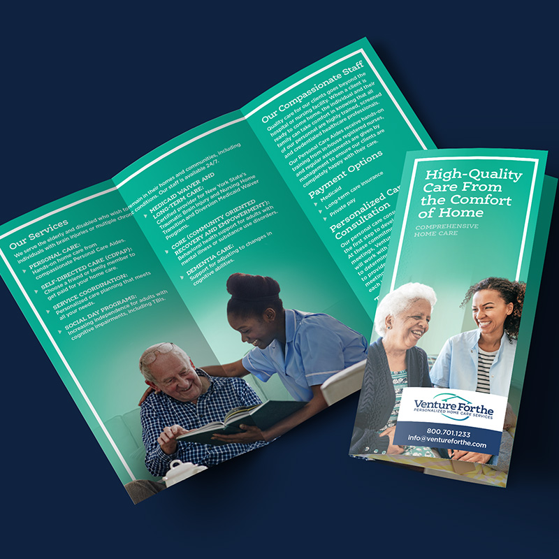 Venture Forthe Brochures | Healthcare Brochures | Healthcare Graphic Design