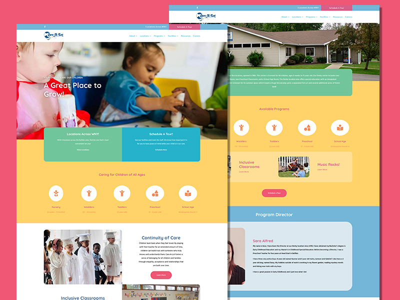 Care-A-Lot Child Care Website | Day Care Web Design | Child Care Web Design