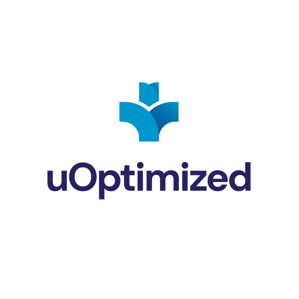 uOptimized Stacked Logo Design | Healthcare Branding | Healthcare Logo Design