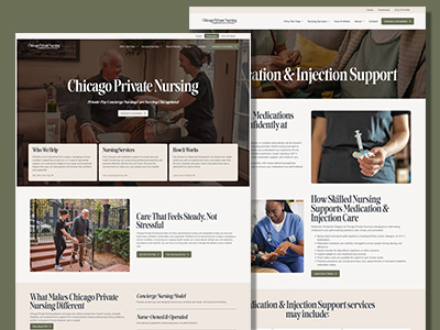 Chicago Private Nursing Website | Healthcare Website Design | Healthcare Web Design